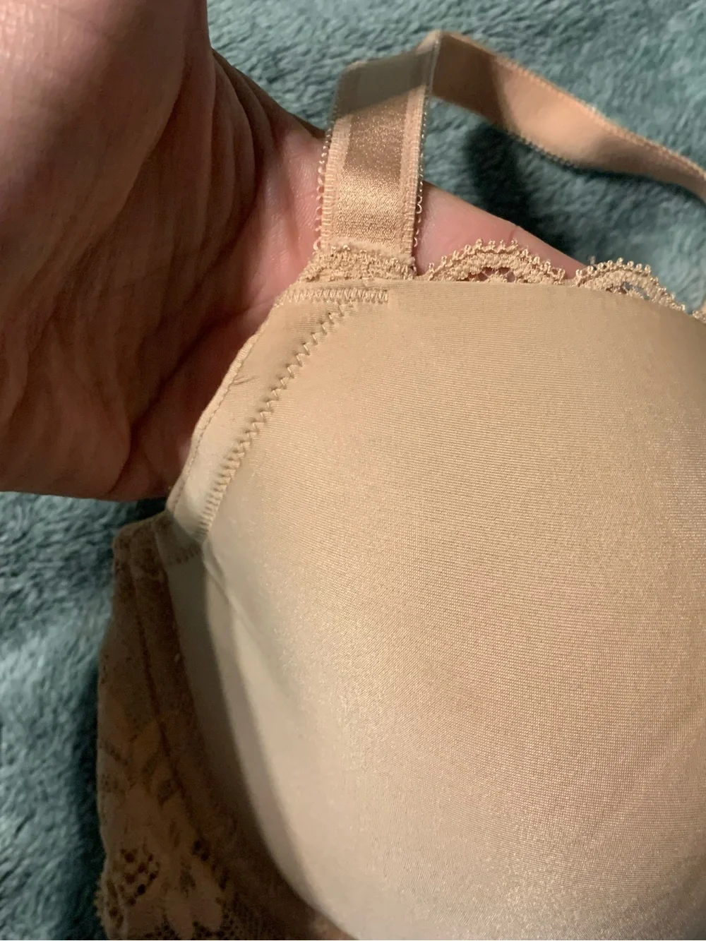 Nude Lace Trim T-Shirt Bra - Women Intimates & Sleepwear - Picture 4 of 4